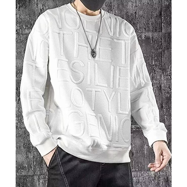 エンボス加工ロゴtシャツ メンズ 長袖 | SUNSHINE CLOSET | 詳細画像6 