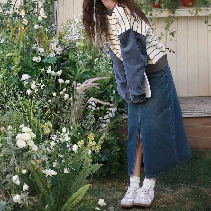 レイヤード風ニットトップスレディース韓国 | SUNSHINE CLOSET | 詳細画像7 