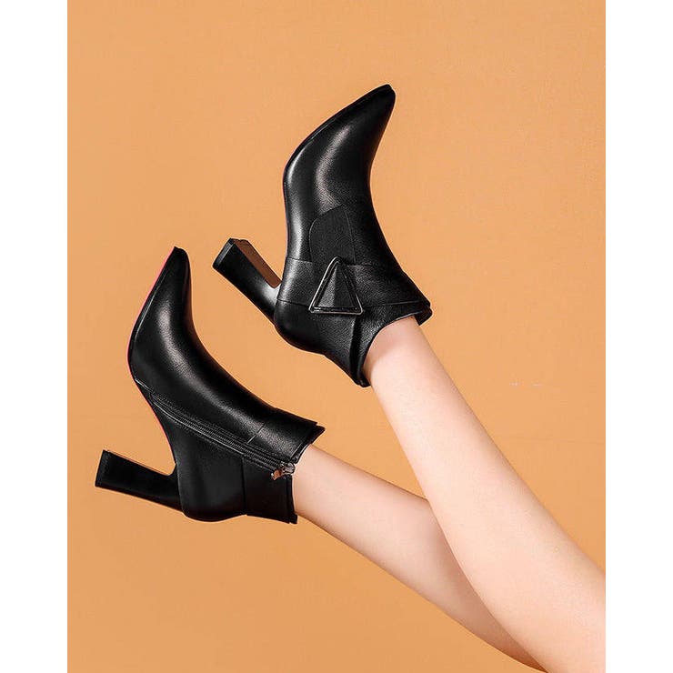 チャンキーヒール ブーティー 太ヒール | SUNSHINE CLOSET | 詳細画像3 