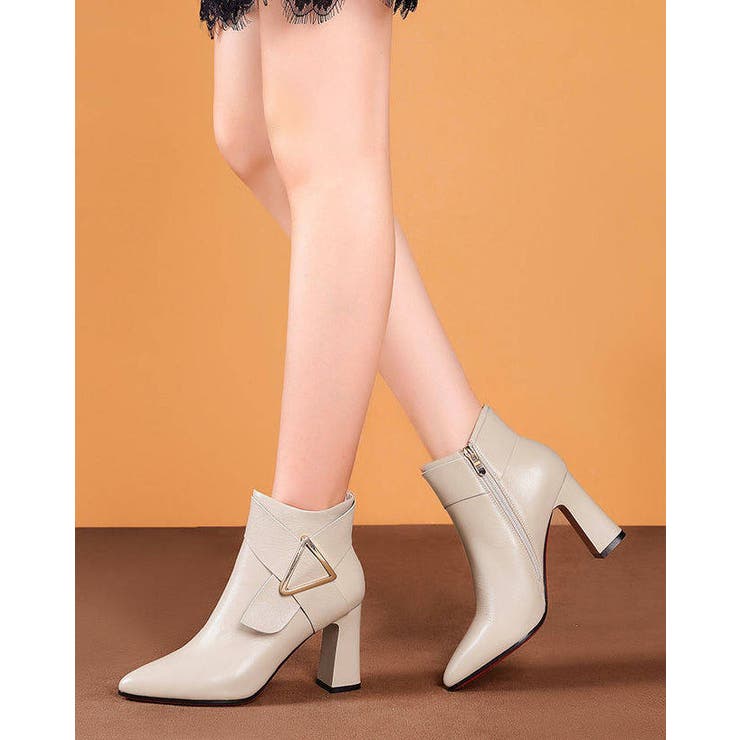 チャンキーヒール ブーティー 太ヒール | SUNSHINE CLOSET | 詳細画像5 