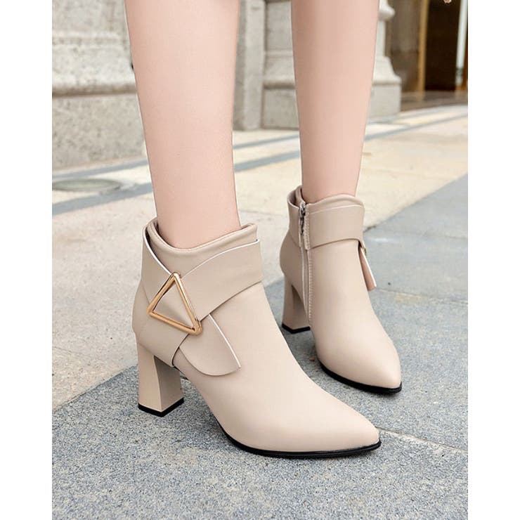 チャンキーヒール ブーティー 太ヒール | SUNSHINE CLOSET | 詳細画像7 