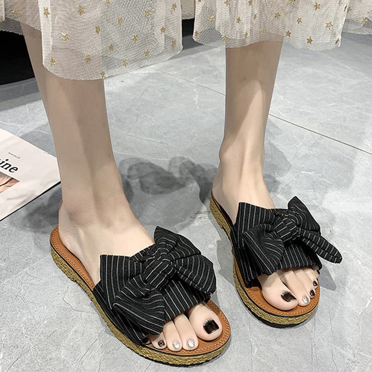 リボンサンダル レディース ぺたんこ | SUNSHINE CLOSET | 詳細画像4 