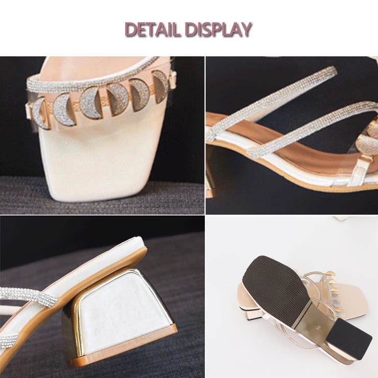 サンダル チャンキーヒール レディース | SUNSHINE CLOSET | 詳細画像3 