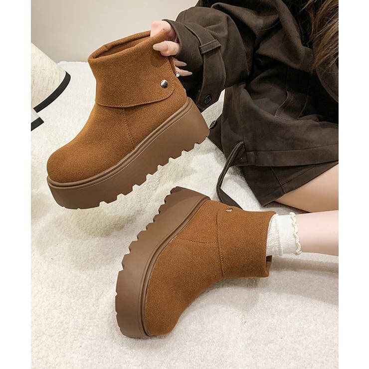 厚底ショートブーツ 秋冬シューズ美脚脚長 | SUNSHINE CLOSET | 詳細画像1 