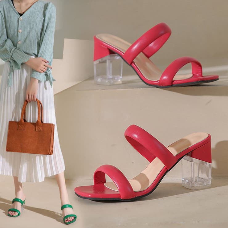 クリアヒールサンダル ミュールレディース | SUNSHINE CLOSET | 詳細画像11 