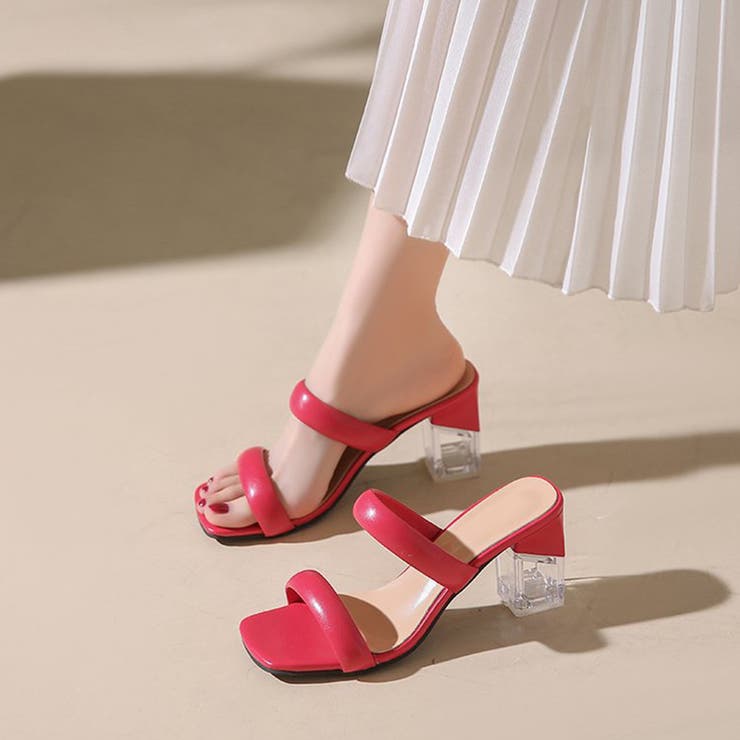 クリアヒールサンダル ミュールレディース | SUNSHINE CLOSET | 詳細画像12 