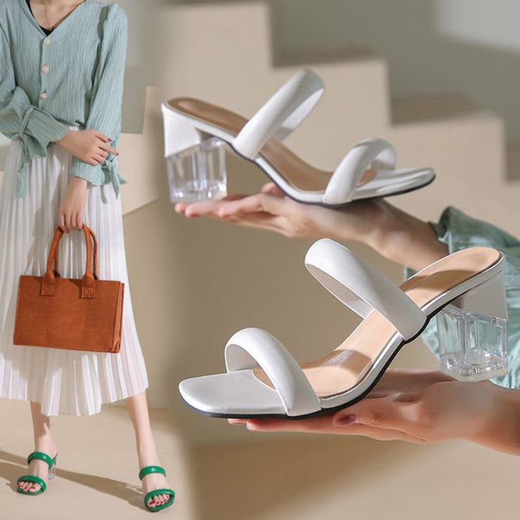 クリアヒールサンダル ミュールレディース | SUNSHINE CLOSET | 詳細画像8 