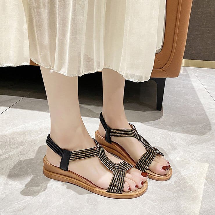 ウエッジサンダル レディース夏靴キラキラ | SUNSHINE CLOSET | 詳細画像5 