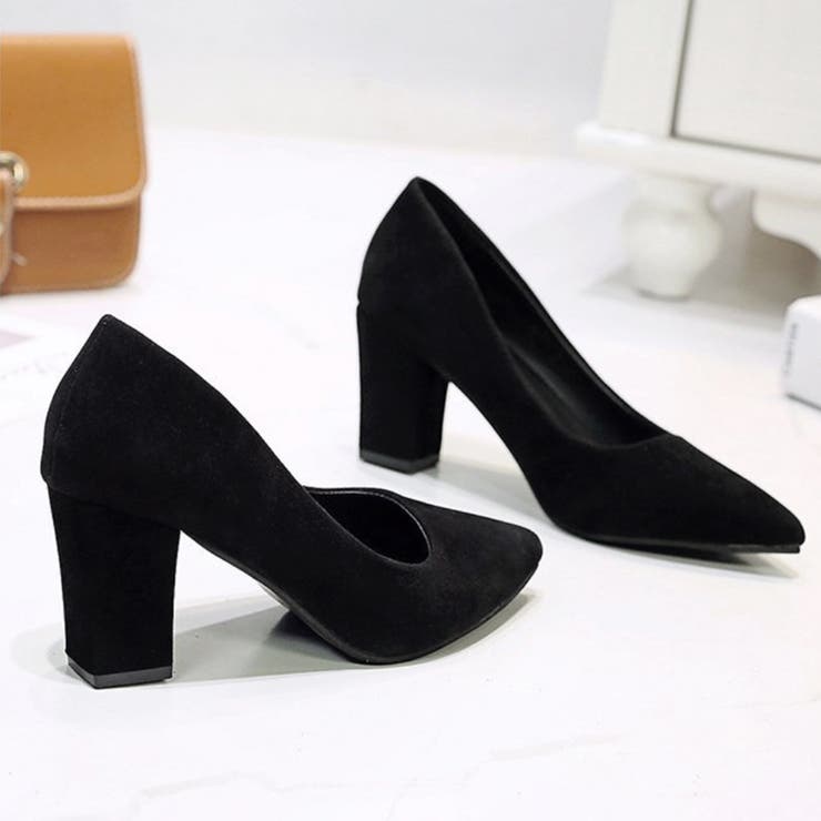 チャンキーヒール パンプス スウェード調 | SUNSHINE CLOSET | 詳細画像18 