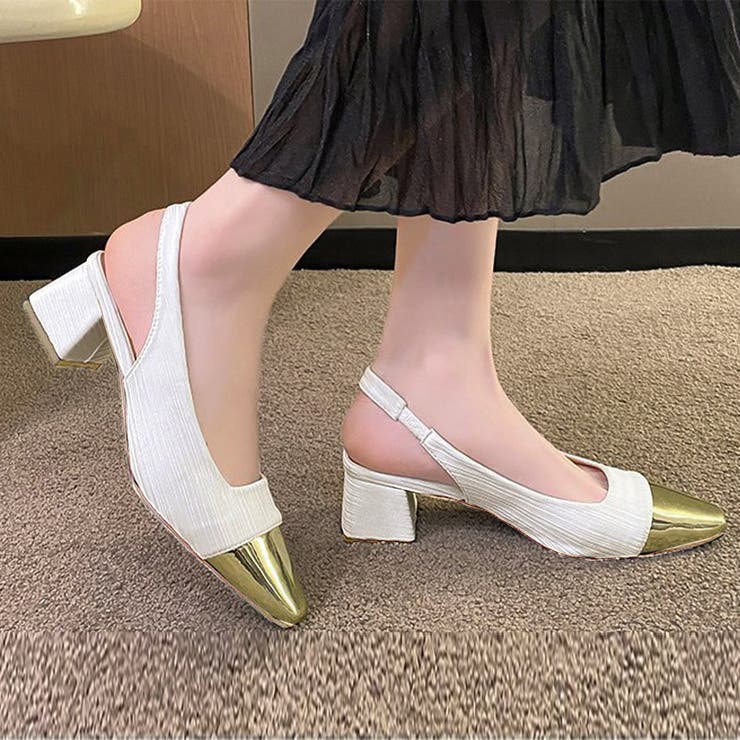 バックストラップ パンプス スクエアトゥ | SUNSHINE CLOSET | 詳細画像10 