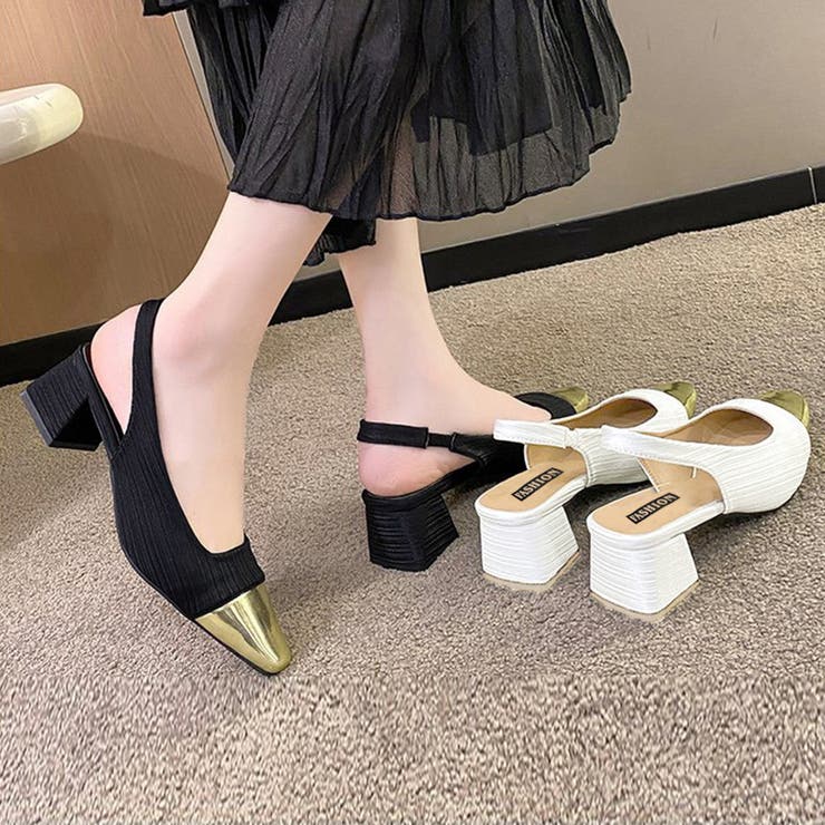 バックストラップ パンプス スクエアトゥ | SUNSHINE CLOSET | 詳細画像12 