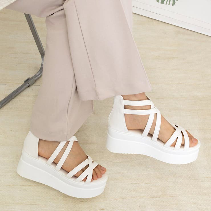 厚底サンダル クロスストラップサンダル夏 | SUNSHINE CLOSET | 詳細画像18 