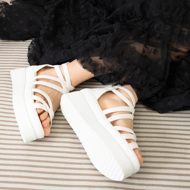 厚底サンダル クロスストラップサンダル夏 | SUNSHINE CLOSET | 詳細画像20 