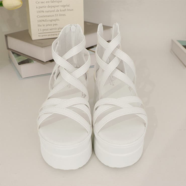 厚底サンダル クロスストラップサンダル夏 | SUNSHINE CLOSET | 詳細画像25 