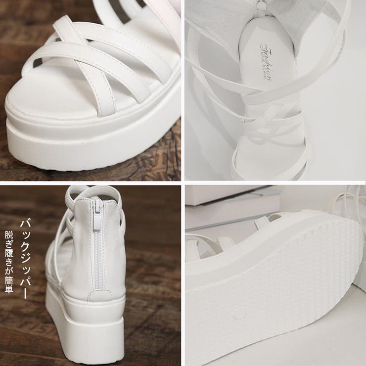 厚底サンダル クロスストラップサンダル夏 | SUNSHINE CLOSET | 詳細画像28 