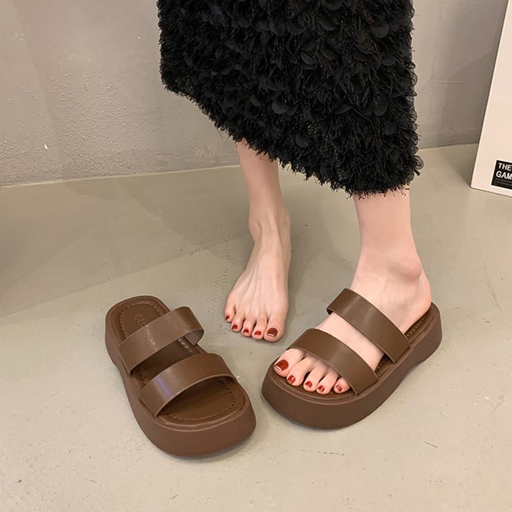 厚底サンダル ベルトフラットサンダル美脚 | SUNSHINE CLOSET | 詳細画像15 