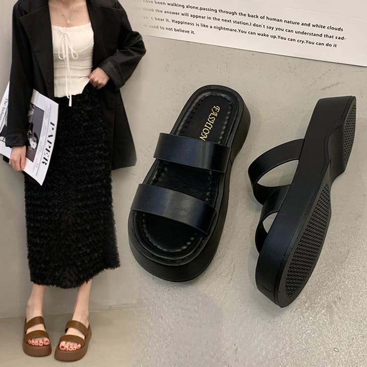 厚底サンダル ベルトフラットサンダル美脚 | SUNSHINE CLOSET | 詳細画像18 