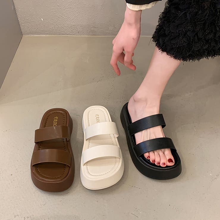 厚底サンダル ベルトフラットサンダル美脚 | SUNSHINE CLOSET | 詳細画像6 