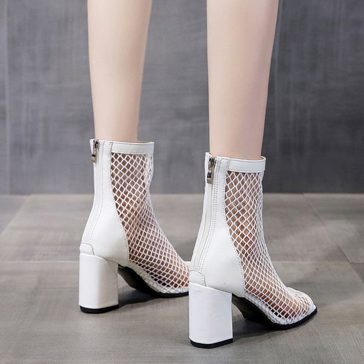 メッシュ ブーツサンダル 夏 太めヒール | SUNSHINE CLOSET | 詳細画像11 