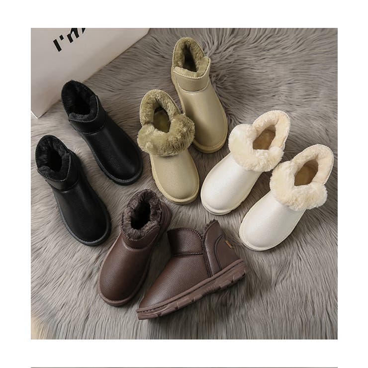 ムートンブーツ PUレザー 裏起毛ブーツ | SUNSHINE CLOSET | 詳細画像14 