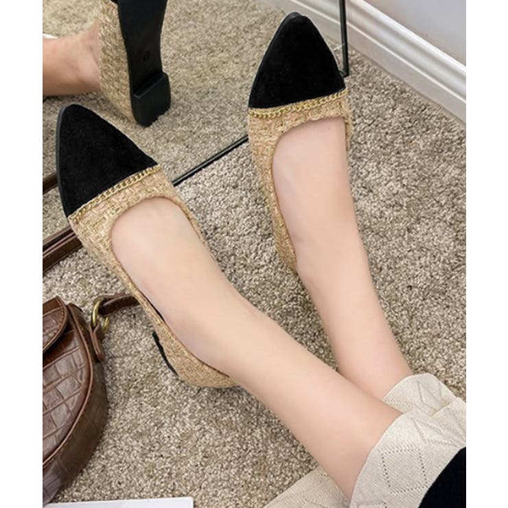 スエードパンプス 韓国ツイード風パンプス | SUNSHINE CLOSET | 詳細画像1 