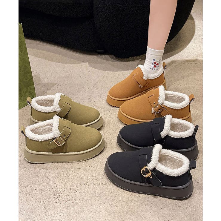 厚底ムートンブーツ 裏起毛ショートブーツ | SUNSHINE CLOSET | 詳細画像10 