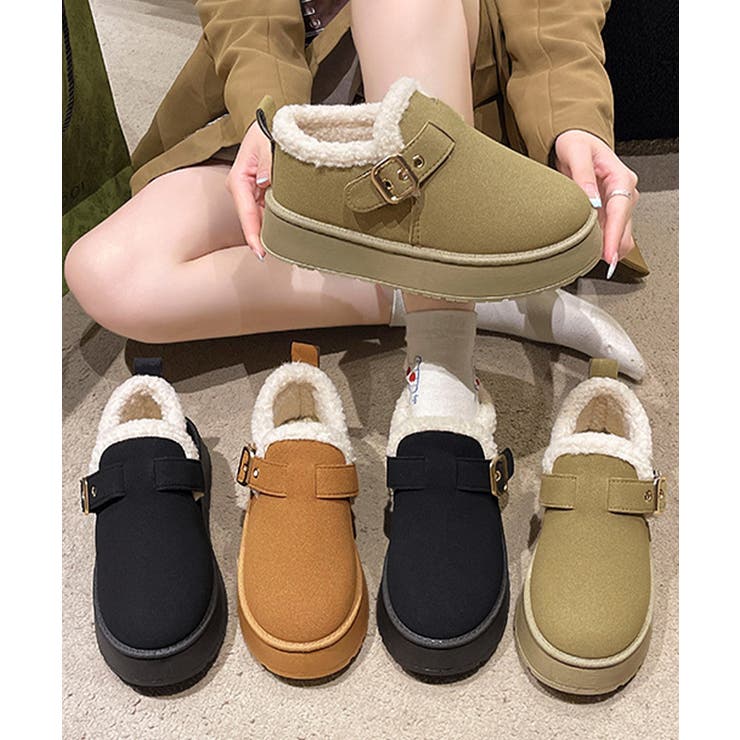 厚底ムートンブーツ 裏起毛ショートブーツ | SUNSHINE CLOSET | 詳細画像11 