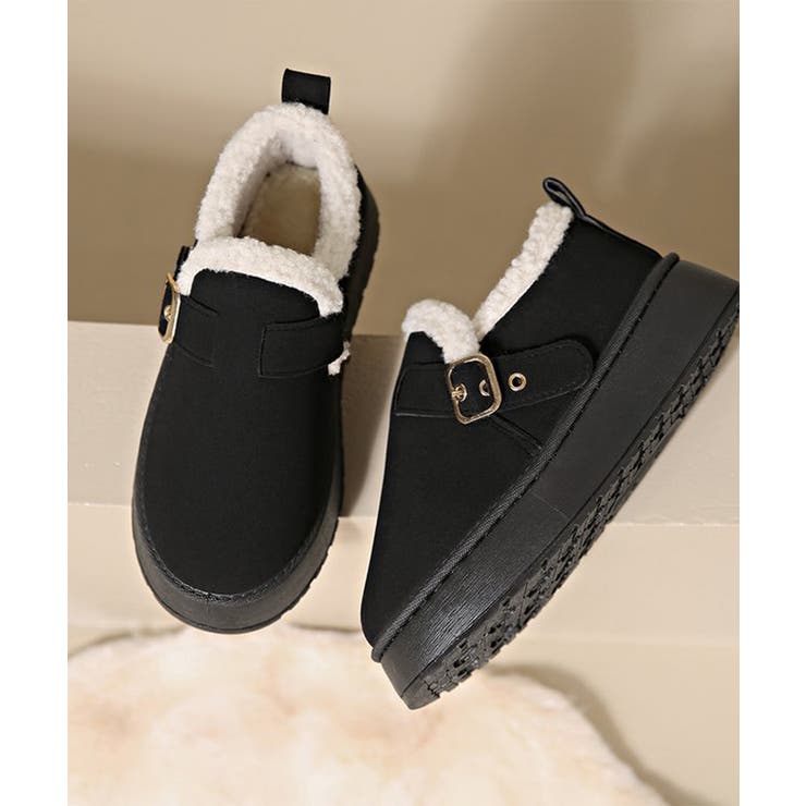 厚底ムートンブーツ 裏起毛ショートブーツ | SUNSHINE CLOSET | 詳細画像12 