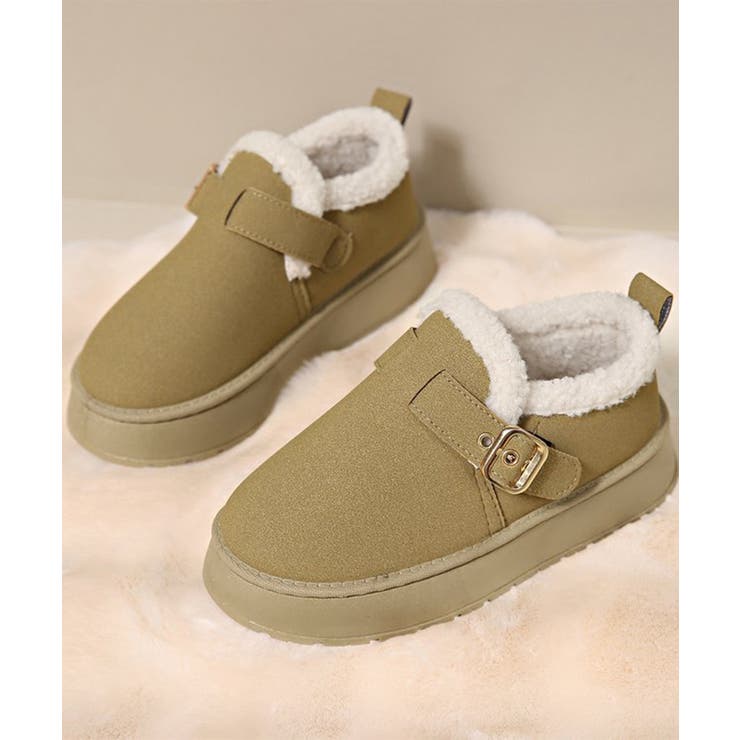 厚底ムートンブーツ 裏起毛ショートブーツ | SUNSHINE CLOSET | 詳細画像14 