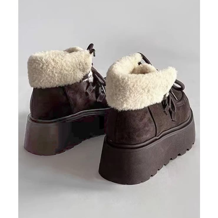 厚底ムートンブーツもこもこショートブーツ | SUNSHINE CLOSET | 詳細画像18 