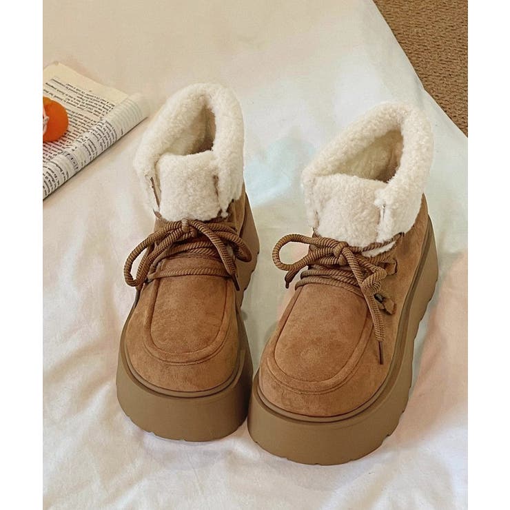 厚底ムートンブーツもこもこショートブーツ | SUNSHINE CLOSET | 詳細画像19 