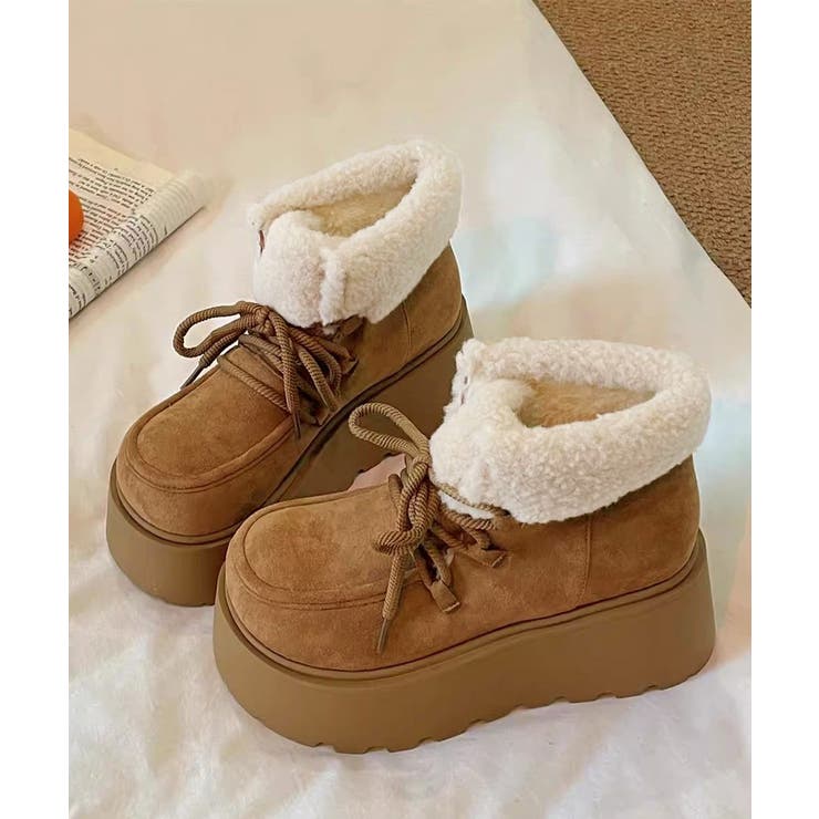 厚底ムートンブーツもこもこショートブーツ | SUNSHINE CLOSET | 詳細画像20 