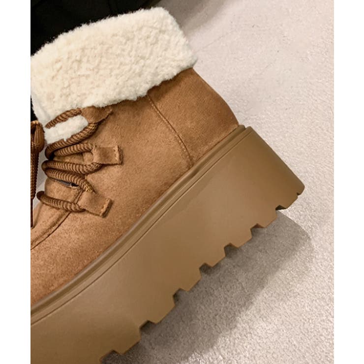 厚底ムートンブーツもこもこショートブーツ | SUNSHINE CLOSET | 詳細画像23 