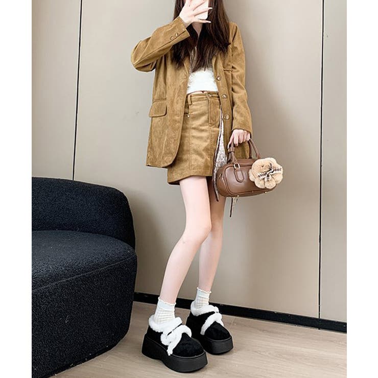 もこもこファー厚底ムートンシューズ裏起毛 | SUNSHINE CLOSET | 詳細画像13 