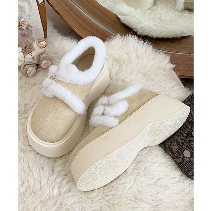 もこもこファー厚底ムートンシューズ裏起毛 | SUNSHINE CLOSET | 詳細画像23 