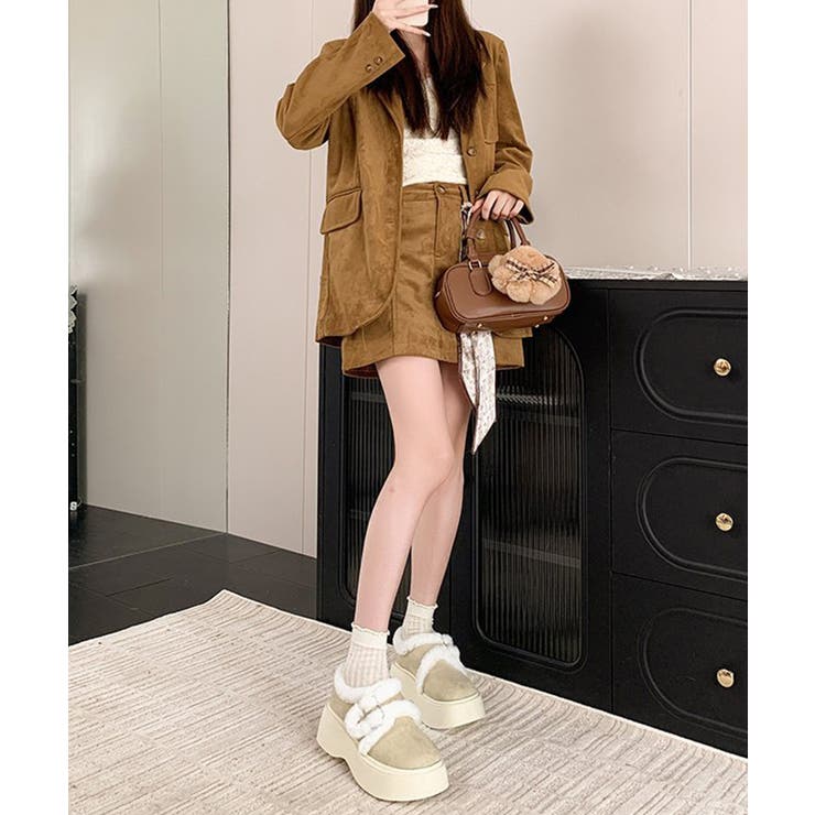 もこもこファー厚底ムートンシューズ裏起毛 | SUNSHINE CLOSET | 詳細画像9 