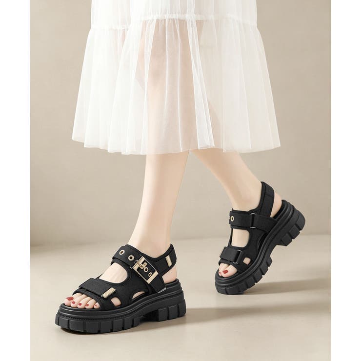 ベルト付きスポサン レディース 疲れにくい厚底サンダル | SUNSHINE CLOSET | 詳細画像3 