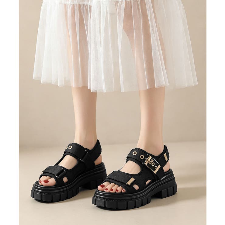 ベルト付きスポサン レディース 疲れにくい厚底サンダル | SUNSHINE CLOSET | 詳細画像4 