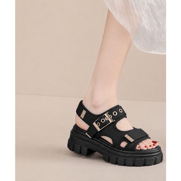 ベルト付きスポサン レディース 疲れにくい厚底サンダル | SUNSHINE CLOSET | 詳細画像7 