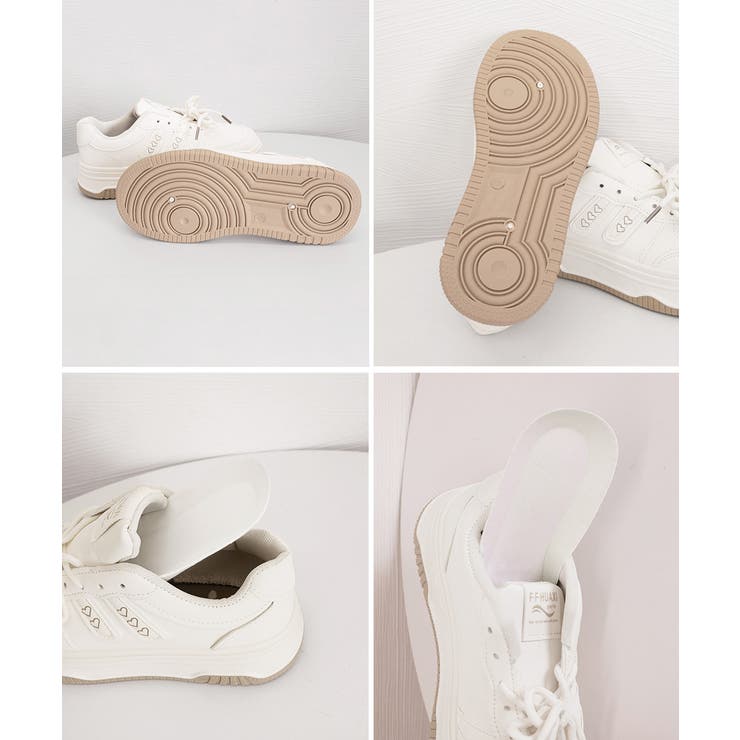 ハートモチーフ ボリュームソールスニーカー レディース | SUNSHINE CLOSET | 詳細画像13 