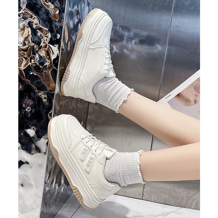 ハートモチーフ ボリュームソールスニーカー レディース | SUNSHINE CLOSET | 詳細画像3 