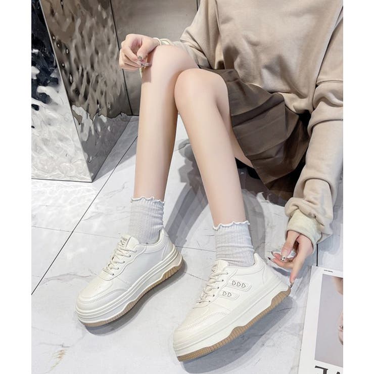 ハートモチーフ ボリュームソールスニーカー レディース | SUNSHINE CLOSET | 詳細画像5 