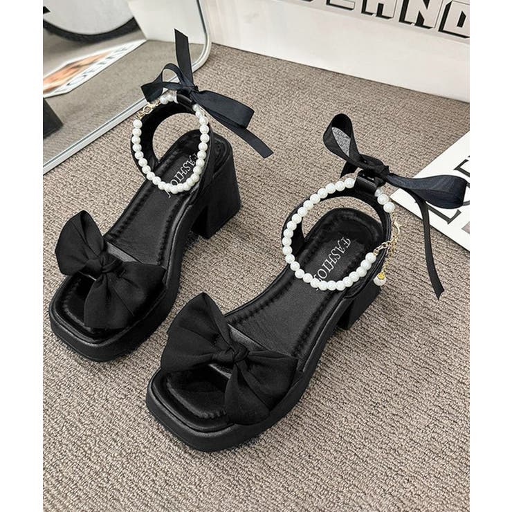 レディース 大人可愛い チャンキーヒールサンダル | SUNSHINE CLOSET | 詳細画像13 