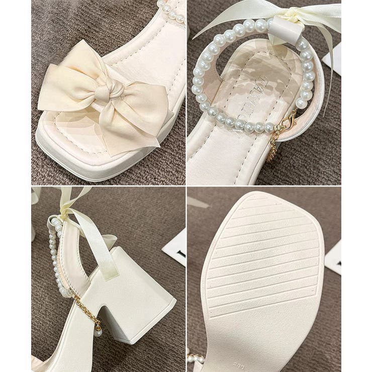 レディース 大人可愛い チャンキーヒールサンダル | SUNSHINE CLOSET | 詳細画像16 