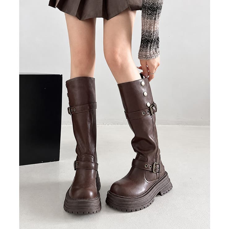 レディースヴィンテージ風折り返しブーツボリュームソール靴ラウンドトゥ 防寒シュー… | SUNSHINE CLOSET | 詳細画像9 