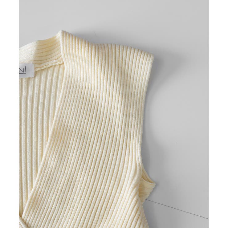 Vネックリブニットトップス サマーニット | SUNSHINE CLOSET | 詳細画像21 