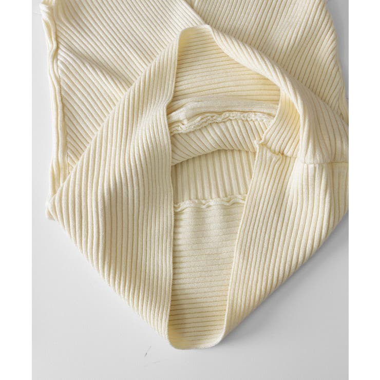 Vネックリブニットトップス サマーニット | SUNSHINE CLOSET | 詳細画像22 