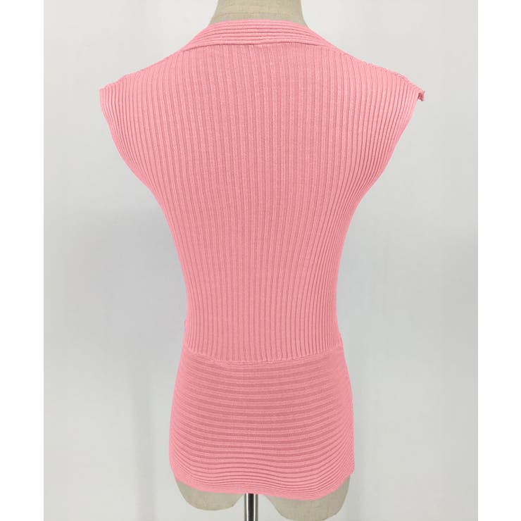 Vネックリブニットトップス サマーニット | SUNSHINE CLOSET | 詳細画像28 