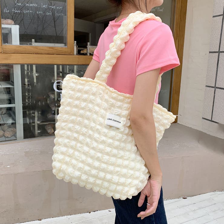 ぽこぽこトートバッグ ワッフル風バッグ | SUNSHINE CLOSET | 詳細画像1 