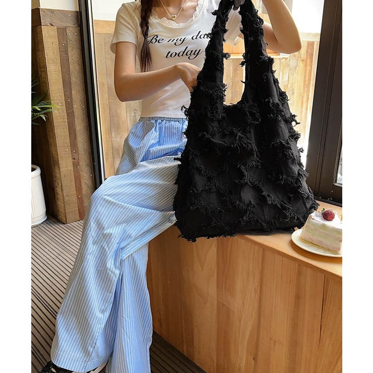 フリンジトートバッグ折りたたみエコバッグ | SUNSHINE CLOSET | 詳細画像13 